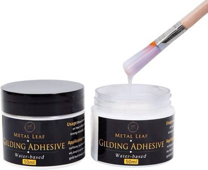 ask vark wala Gilding Adhesive, 50ml Gold Leaf Adhesive for Craft Use, Glue for Pasting Foil