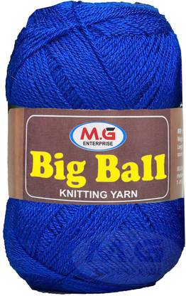KNIT KING BIG BALL Royal 200 gm Ball Hand knitting wool -E Art-