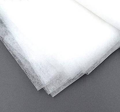 M Fabrics 1 Metre White Double Sided Fusible Interfacing Fabric Buckram Iron On DIY Cloth