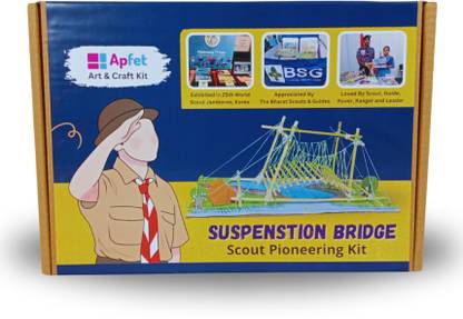 Apfet Suspension Bridge-Scout Pioneering Kit for Scouts, Guides, Rovers, and Rangers