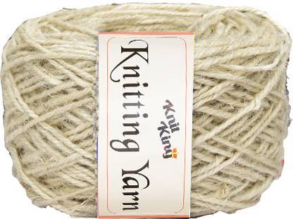 KNIT KING Jute Combo Off White Colour Exclusive Twine Ball Threads String Rope 3 Ply 450 m for Creative Decoration by O SM-P SM-Q SM-RA