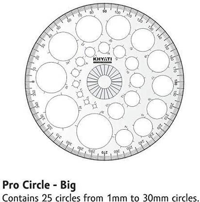 KHYATI Pro Circle Big(25Circle) Ruler