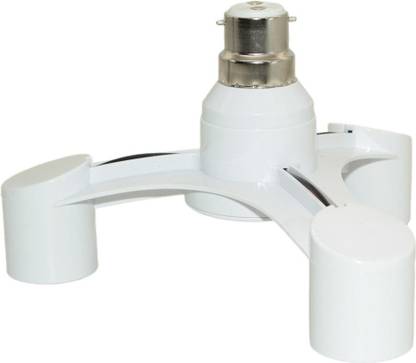 Lyla 3 in 1 B22 to E27 Holder Socket Splitter LED Light Lamp Bulb Converter