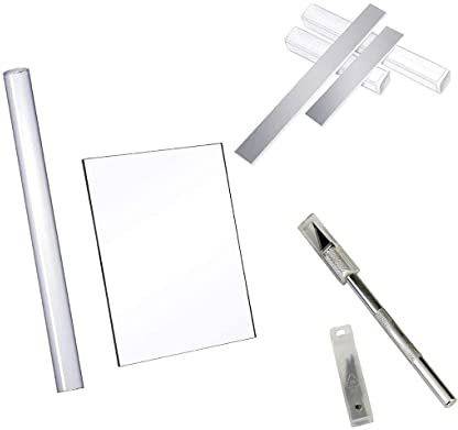 OYTRA Polymer Clay Tools Essentials Kit Acrylic Roller Detail Knife and Tissue Blades