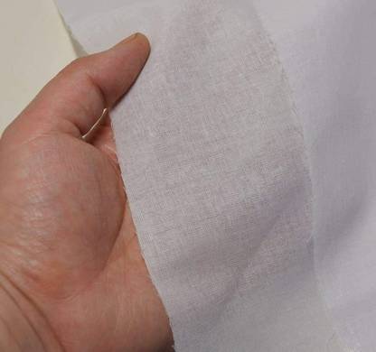 Hunny - Bunch White One Sided Fusible Interfacing Fabric Buckram(Width:46 Inch)(5 Metres)