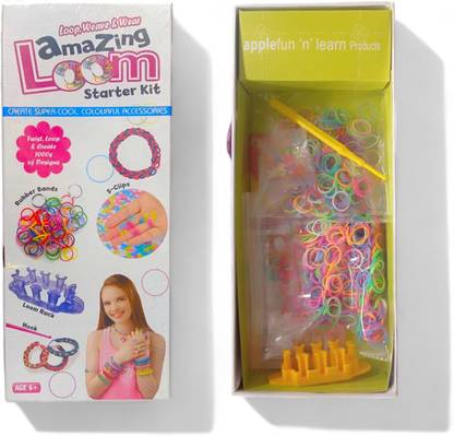 SARASI Amazing Loom Starter Kit, Create Super-Cool, Colorful Accessories, Rubber Bands