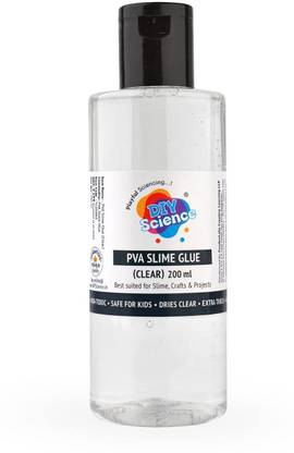 DIYScience Premium Pva Slime Glue - Clear (200Ml) Super Clear|Great For Slime And Craft