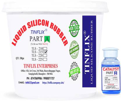 TINFLIX Liquid Silicone Rubber-TLS -215 (500GM) For Mold Making (SLOW)