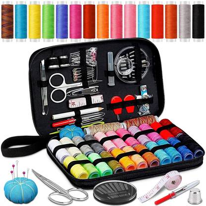 Shivom 98pcs Sewing Kit Box Tailoring and Accessories Needle Thread Box sui dhaga Kit