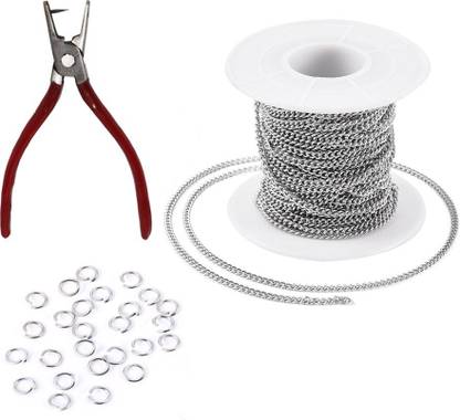 Crafts Haveli Silver 1mm 5 Mtr & Hole Punch Plier