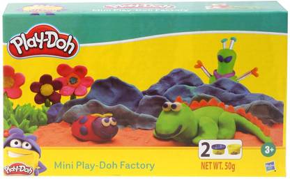 PLAY-DOH Mini Fun Factory Tool set for Kids 3 Years and Up with 2 Non-Toxic Colors