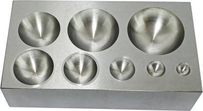 HAMMER MAN 8 Cavity Dapping Block/ | Dapping Tools | Doming | Large Dapping Set