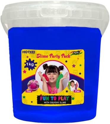 HOTKEI 1 Kg Blue Slime DIY Slimy Clay Gel Jelly Putty Toy Slime for Boys Girls & Kids