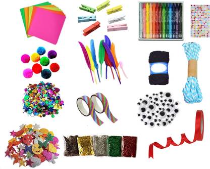 KHUSHA CREATIONS Creative Craft Material Kit for Kids / DIY Material kit / Hobby Craft