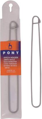 M Fabrics Aluminium Stitch Holder Pack of 2, (Big Size 17cm)