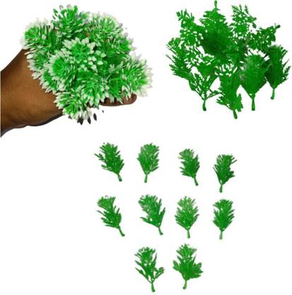 imtion ® ( 20 Pcs Green Grass ) Artificial Ghass Size ( 7 cm ) Art and Craft