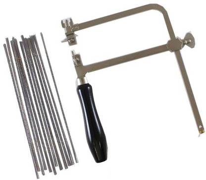 Scorpion Saw Frame Adjustable With Tension Screw 6” (150mm) With Saw Blade Piercing Assorted Grade: 1, 2, 3, 4, 5, 6(Each 24 Pcs) Total Pack of 144 Pcs With Pouch