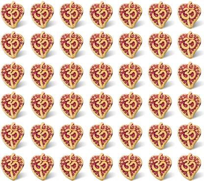 De-Ultimate (Pack of 200 Gram) Oab0087 Tt Om Leaf Bead Artificial Jewellery Craft Material