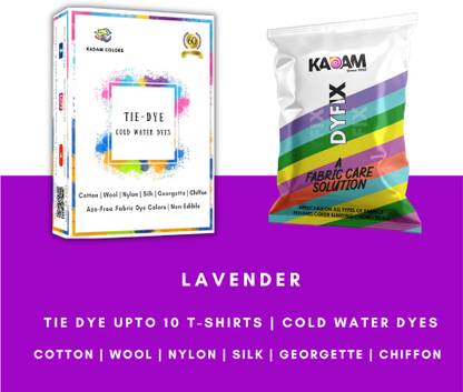 KADAM Tie Dye Colour Sachet | Lavender | 25g Pack | Tie Dye Colors…