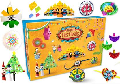 zokato Indian Festival Craft | 15 Festival Craft Projects | Paper Craft Kit for Kids