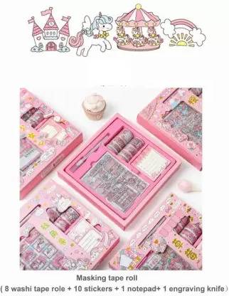 Just craft Decorative Masking Washi Tapes Scrapbook Planners Unicorn Stationary For Kids