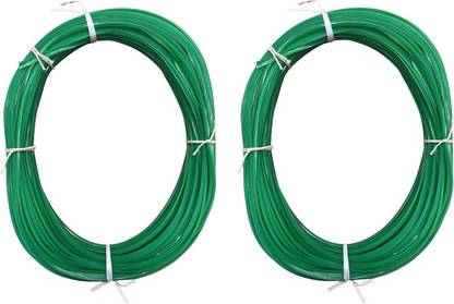 Sigmatech 2 PIECE OF BROOM WIRE ,GREEN COLOR FOR BASKET MAKING AND CRAFT WORK