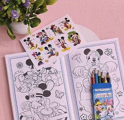टेरा13 Birthday Return Gifts for Kids (2 pcs) Little Coloring Book for Kids