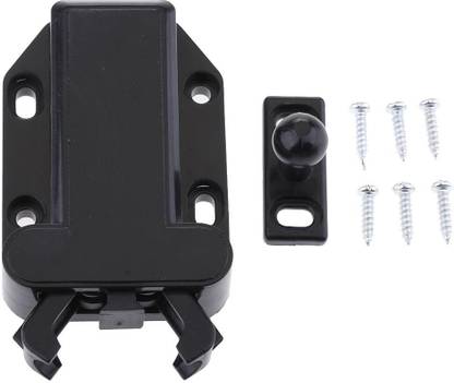 Lyla BLACK Push To Open Magnetic Door Drawer Cabinet Catch Touch Latch Press Lock