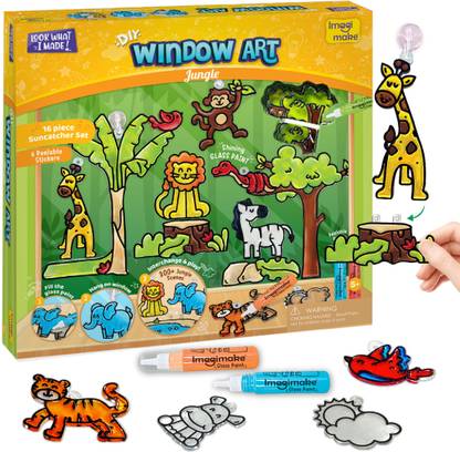 Imagimake Window Art Jungle