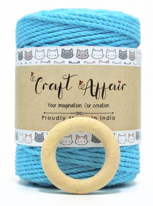 Craft Affair | 3ply twisted cotton thread ( 3mm, 100 Meter ) - Water