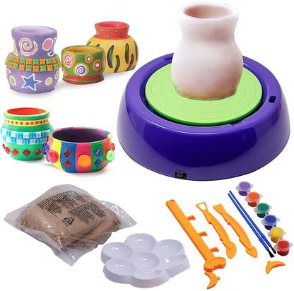 PromoCart Pottery Wheel With Paints Set -