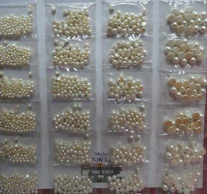BestUBuy PEARL HALF BEADS FOR AARI WORK DIFFERENT SIZES