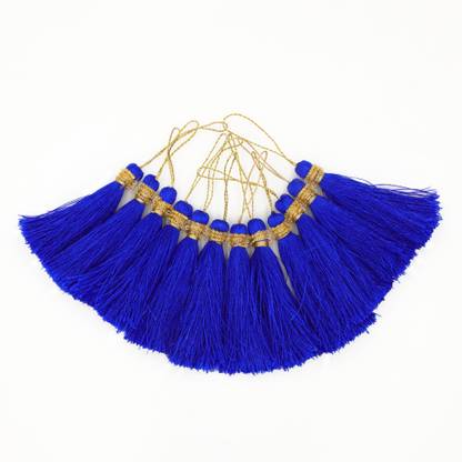 Patwa Traders (ROYAL BLUE) Tassel Garland, Pack of 12, for Jewellery, Saree, Dress, Crafting
