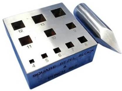 HAMMER MAN Bezel Square Blocks 4 to 14mm Size & 17 Degree Taper