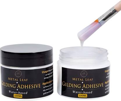 ask vark wala Gilding Adhesive, 100ml Gold Leaf Adhesive for Craft Use, Glue for Pasting Foil