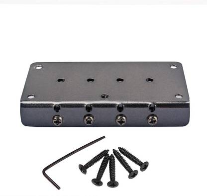 Lyla 1 Set 4-String Guitar Saddle Bridge for Cigar Box Guitar/Bass Guitar/Ukulele Acc