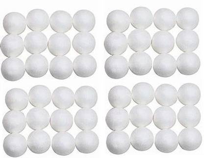 First Click 24 Pcs Art And Craft Styrofoam Bolls 1.5 Inch (4 cm) 24 pc