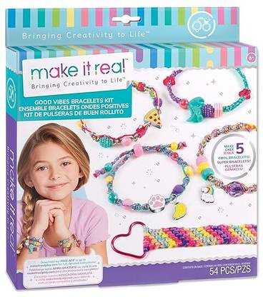 Make It Real Good Vibes Bracelets Kit - DIY Charm Bracelet Making Kit