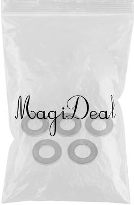 Lyla 5 Pieces M10 Titanium Alloy Flat Washer Gasket, Plain Washer for Screws Bolt