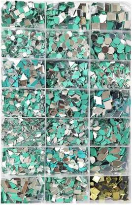 Nihaal 21 Different mirror kit for All Art & Craft Works ( 2100 PCS 100 Each shape)