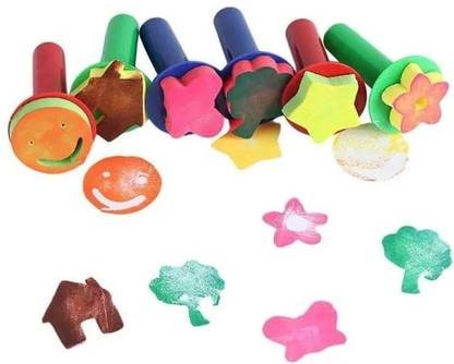 moorthi FOAM STAMP - Sponge Painting Shapes EVA Sponge Painting Stamper