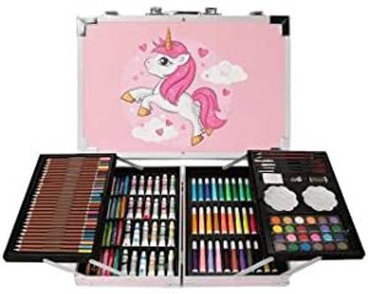 SAGAR Unicorn Print Pink Color Kids Art Drawing Set Art and Craft