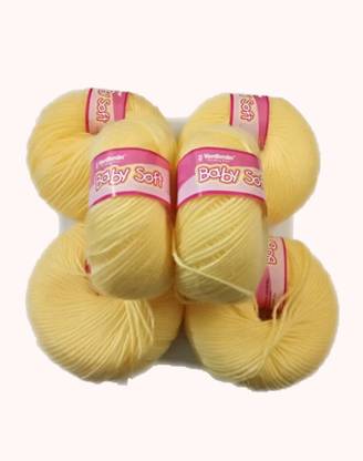Vardhman BABY SOFT WOOL PACK OF 6 150GM DARK CREAM SHADE NO. 02