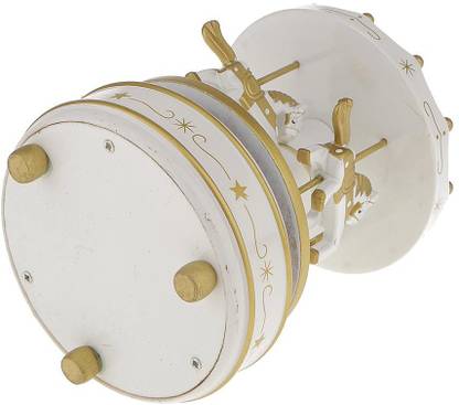 Lyla Rotating Carousel Horse Music Box Kid Musical Toy White and Golden