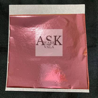 ask vark wala ask vark 16 pes lite pink foil vark 1booklet 16 pes 8x8