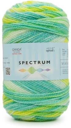 GANGA Spectrum Hand Knitting Yarn (Multicolor_SPT030) (200gms)