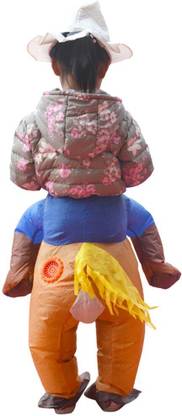 Lyla Funny Inflatable Horse Rider Costume Outfit Kids Children Fancy Dress 35cm