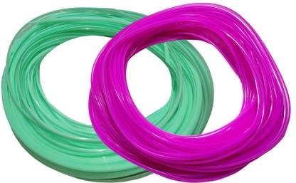 Sky Quality Plastic broom Koodai Wire Craft Chair Basket Vases pack 2 ( pink-Cyan)