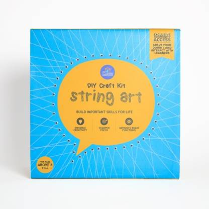 MySkillShaala DIY String Art Kit - MDF Boards, Nails, Threads, Hammer, Tutorial