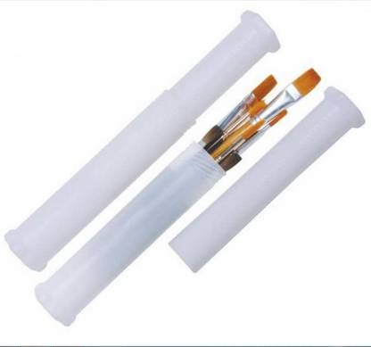 DEZIINE Plastic Painting Brush Box for Painting Brush Holder Container
